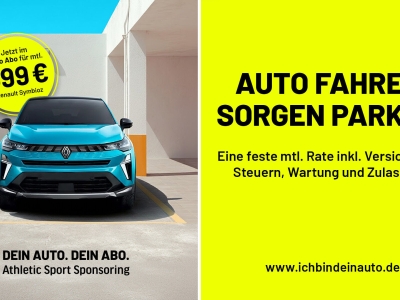 Auto fahren. Sorgen parken.